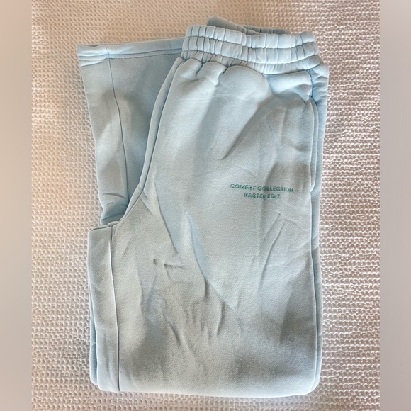 Comfrt Baby Blue Pastel Straight Leg Sweatpants - S - Picture 9 of 10